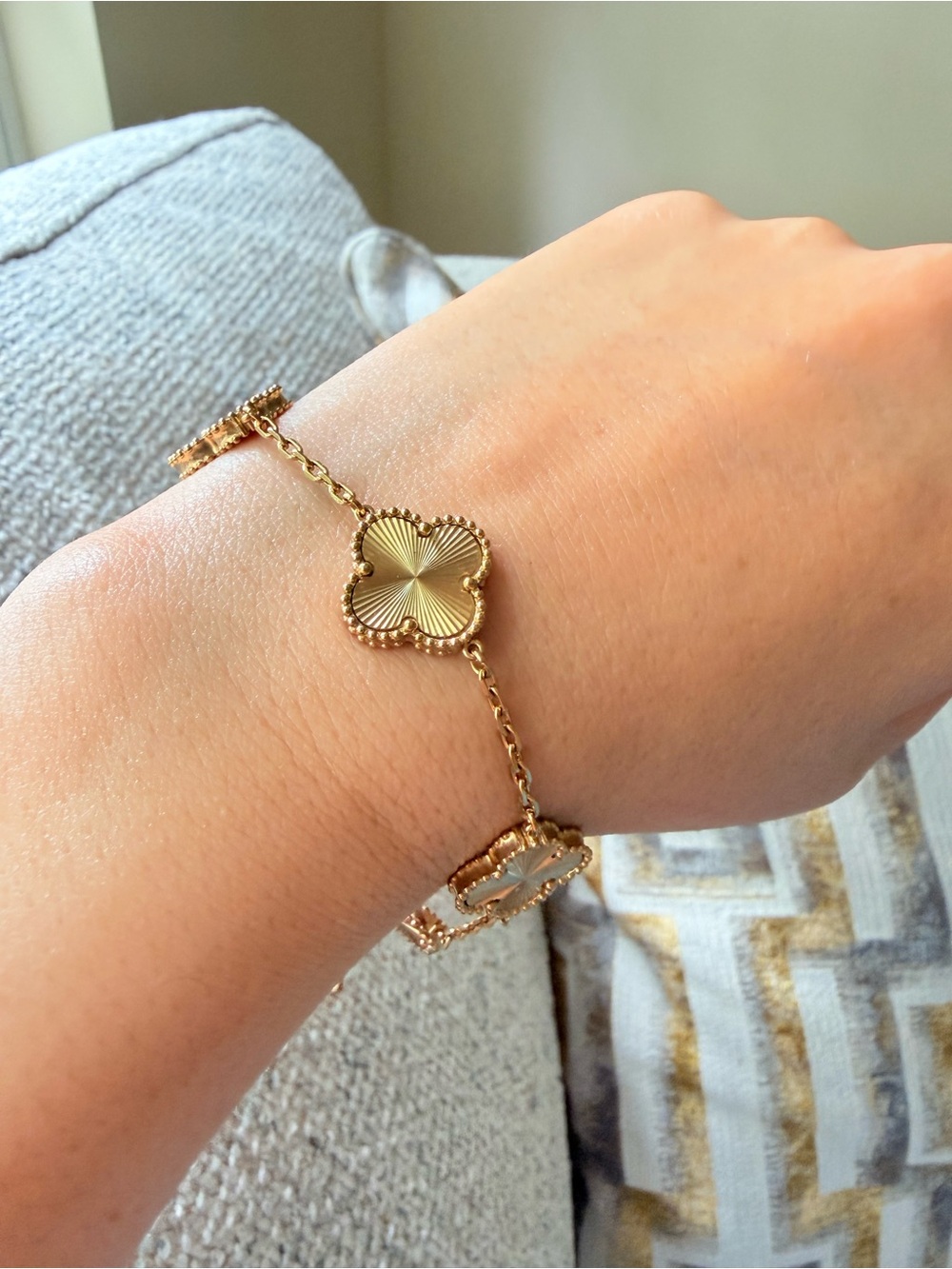 Alhambra Cloverleaf Gold Clover Link Bracelet